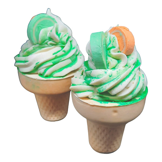 Citrus Fizz ice cream cone handmade soap