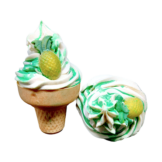 Pineapple Lush ice cream cone handmade soap