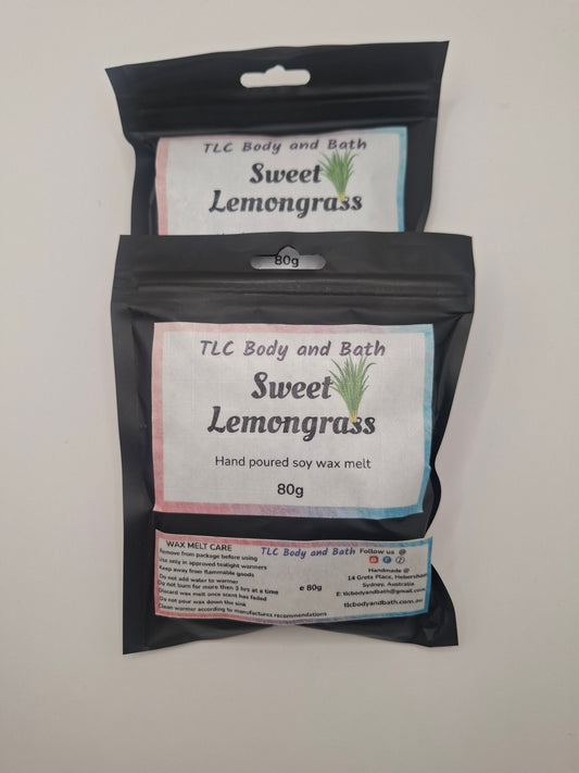 Sweet lemongrass soy wax melt